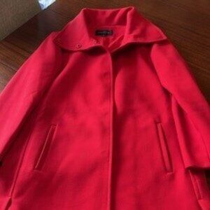 Ann Taylor Funnel Neck Snap Up Coat-like new!